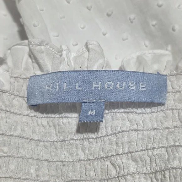 Hill House The Ellie Nap Dress in White Swiss Dot Size Medium - Picture 5 of 5